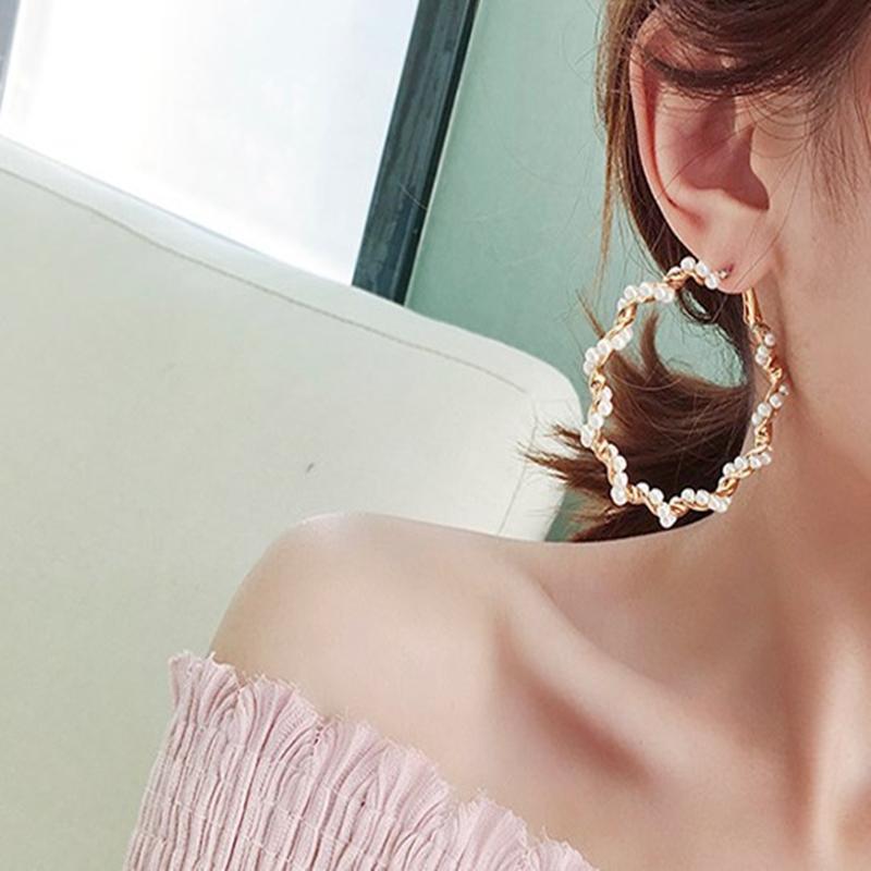 2025 twisted pearl earrings