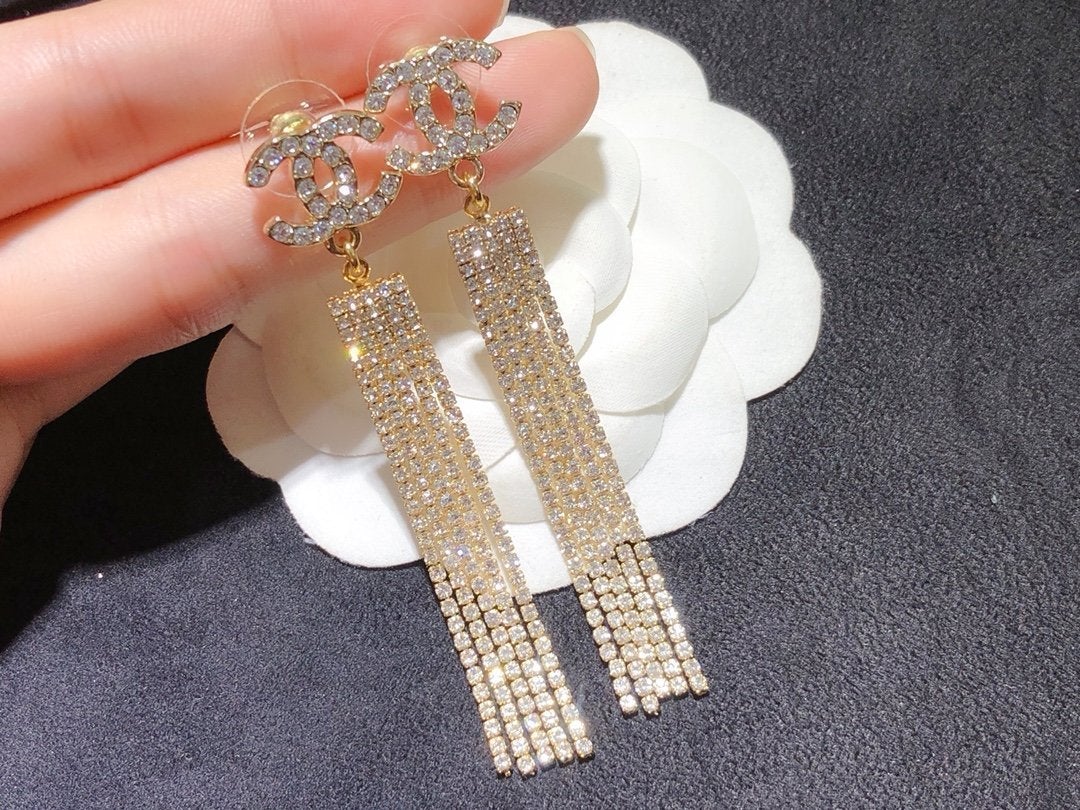 2025 Fashion Crystal Willow Comb Earrings
