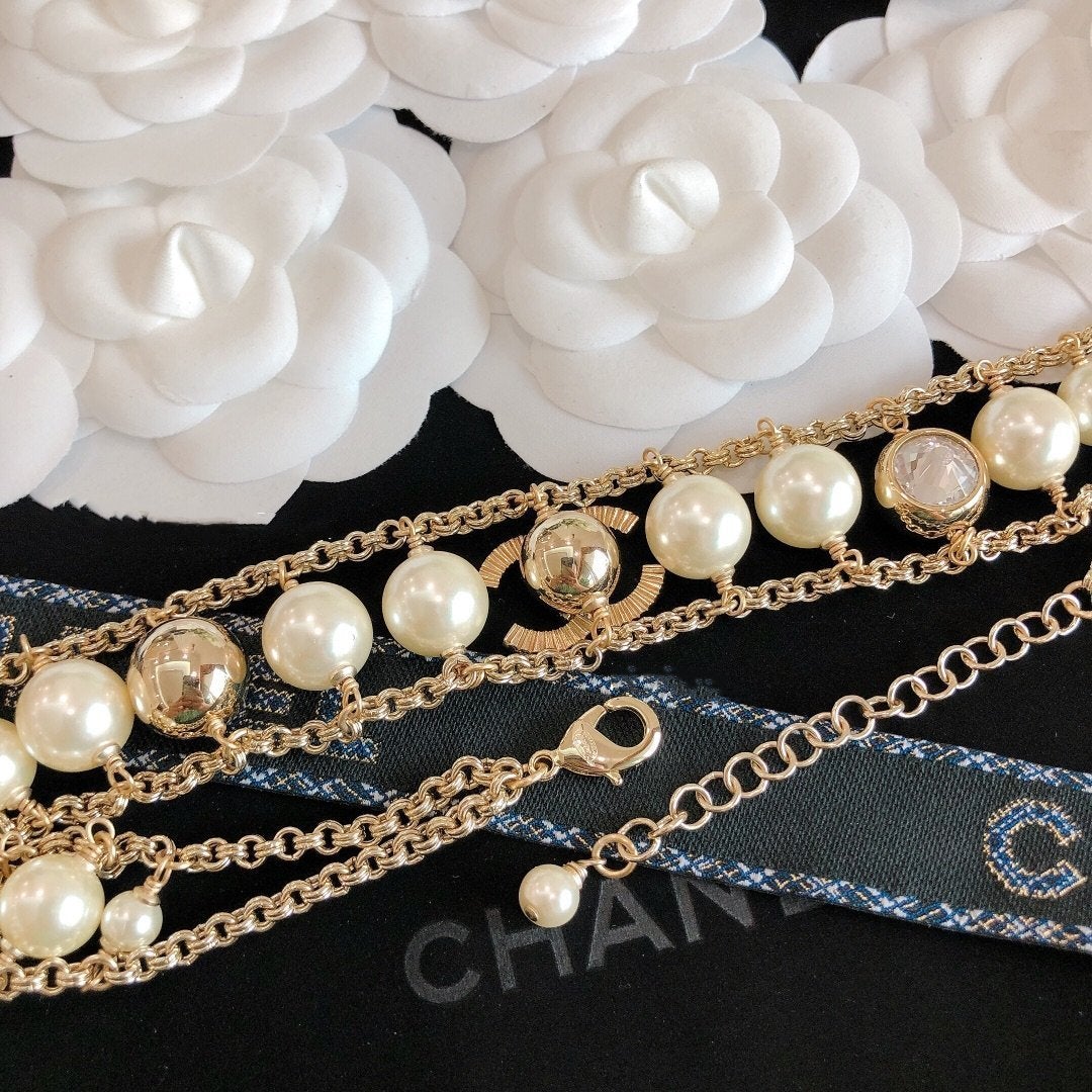 2025 Pearl Large Rhinestone Necklace