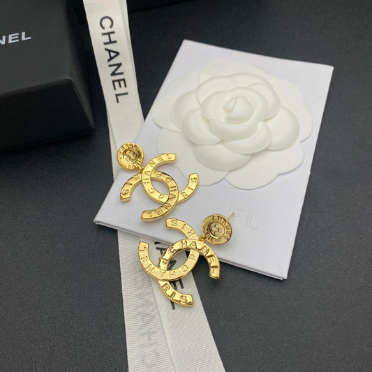 2025 Fashion Button Double C Earrings