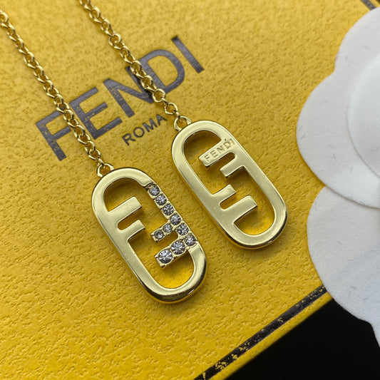 2025 Personality Diamond Alphabet Chain Earrings