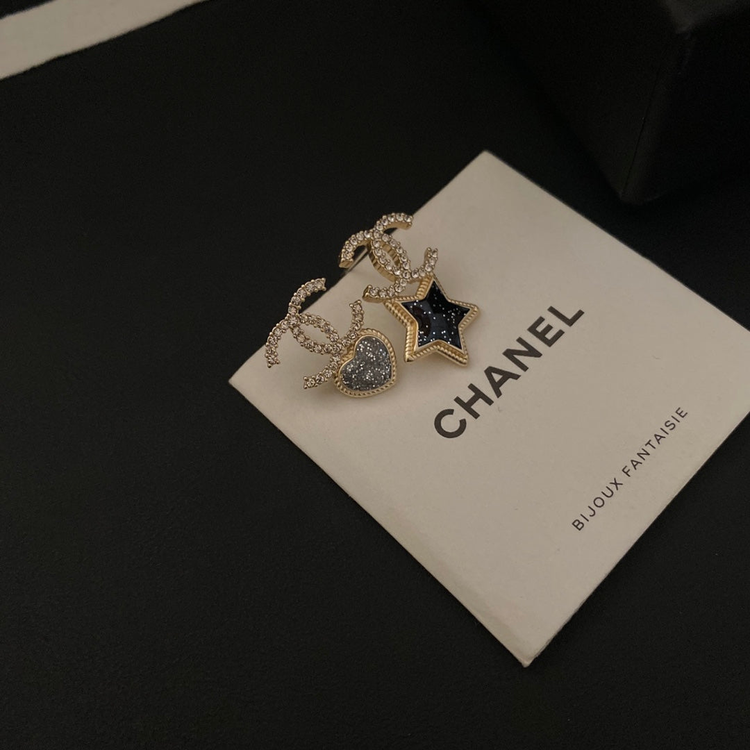 2025 Asymmetric Star Diamond Earrings