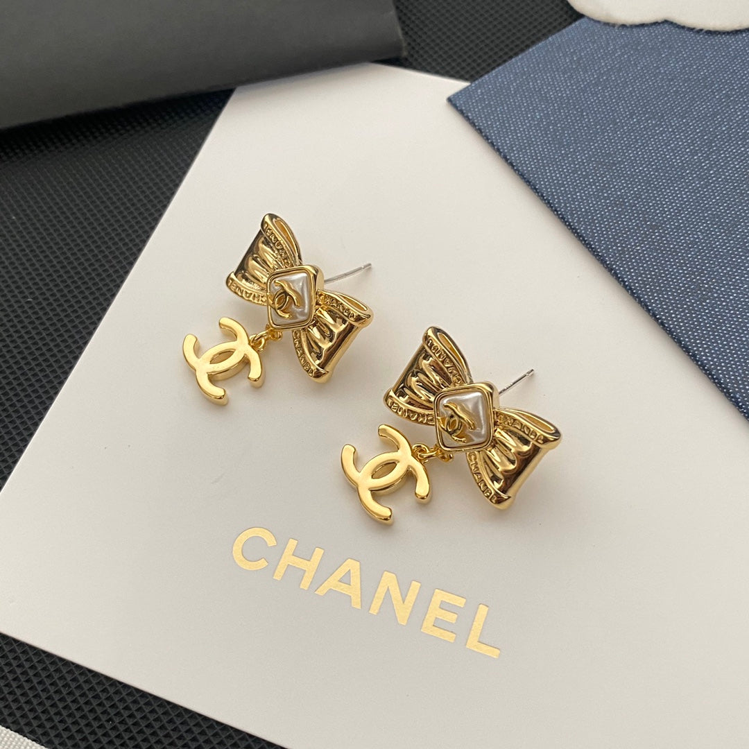 2025 Gentle Bow Logo Earrings