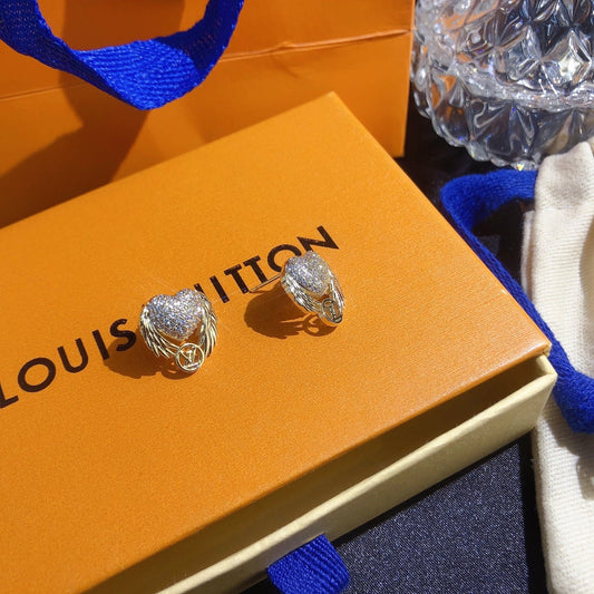 2025 Angel Wings Heart Earrings