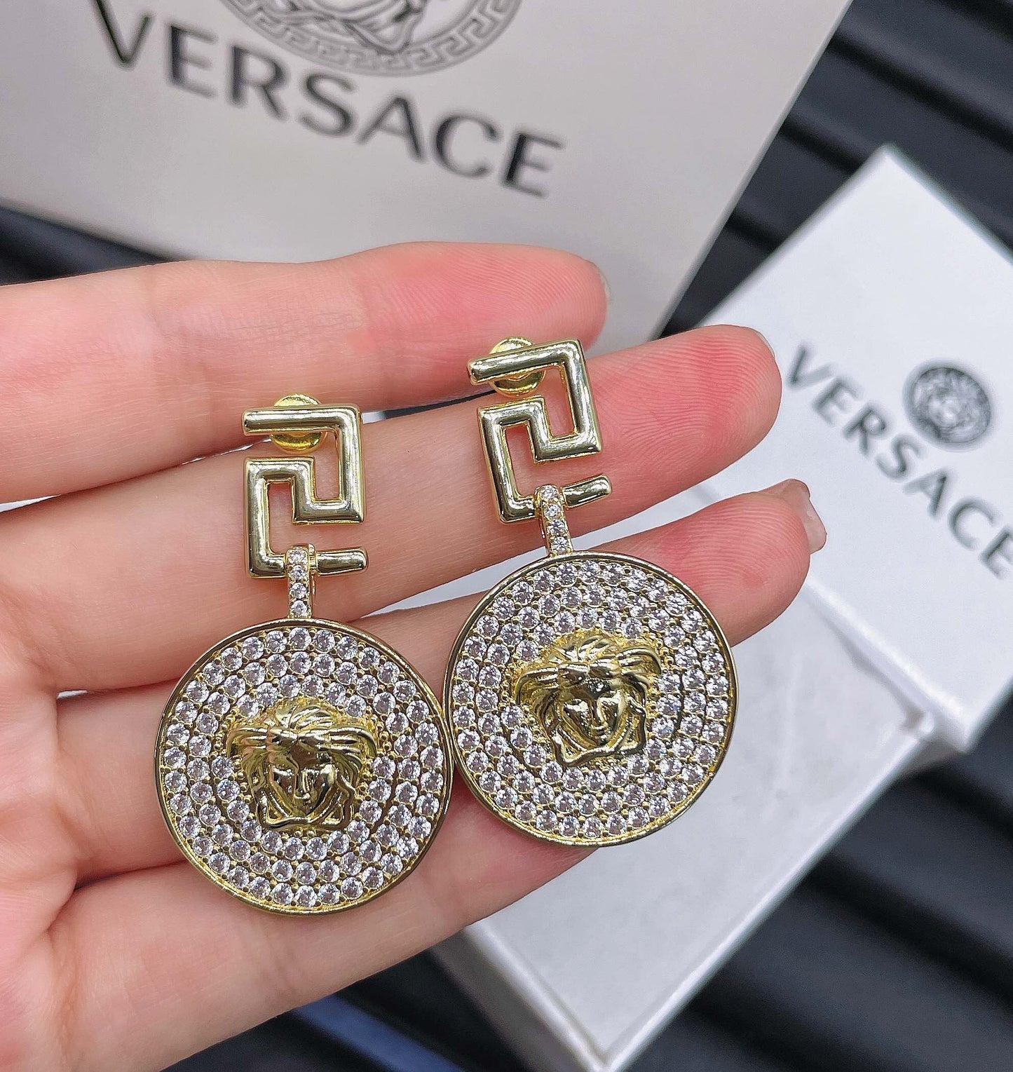 2025 Vintage Full Diamond Maze Earrings