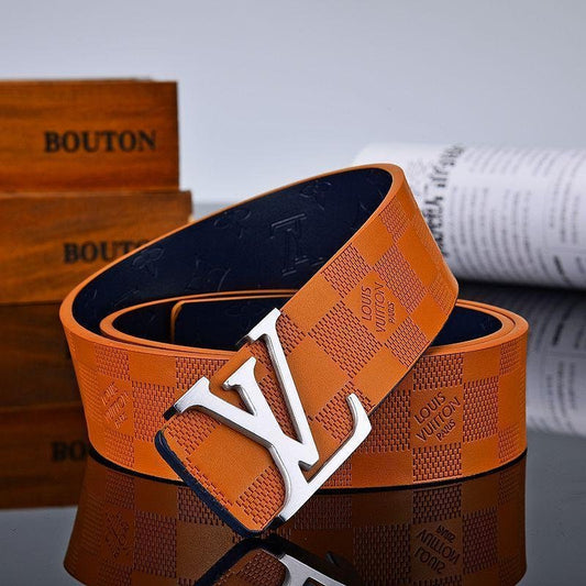 2025 3 Colors New Letter Brown Leather Belt