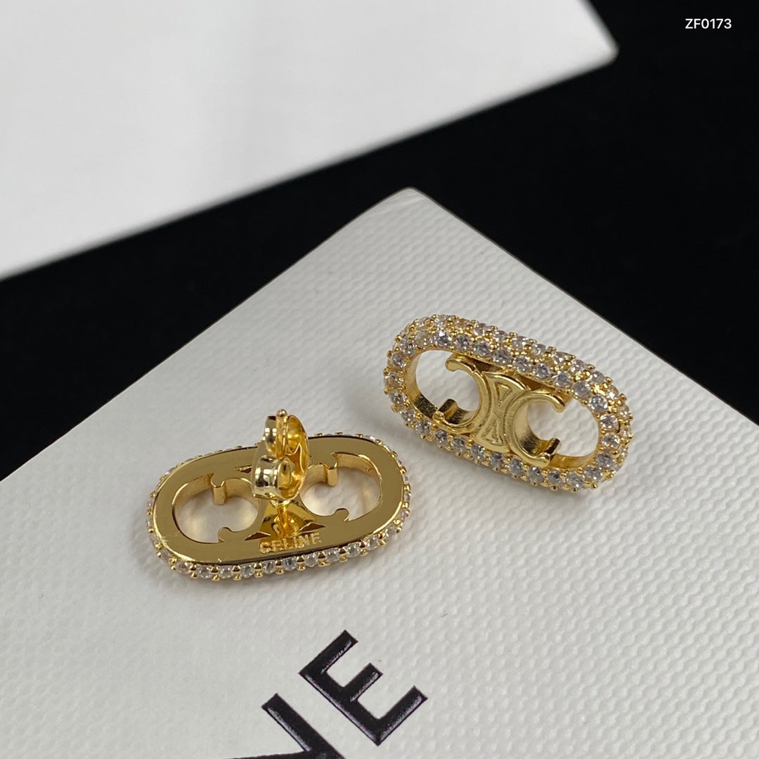 2025 Crystal Diamond Earrings Bracelet Necklace Set