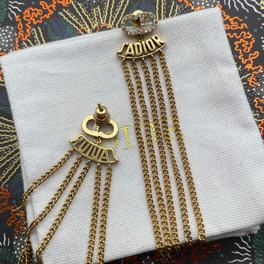 2025 Alphabet Fringe Earrings
