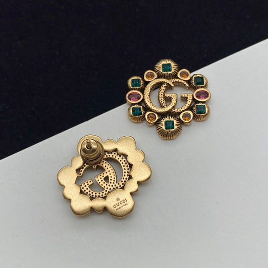 2025 Vintage Colored Diamond Stud Earrings