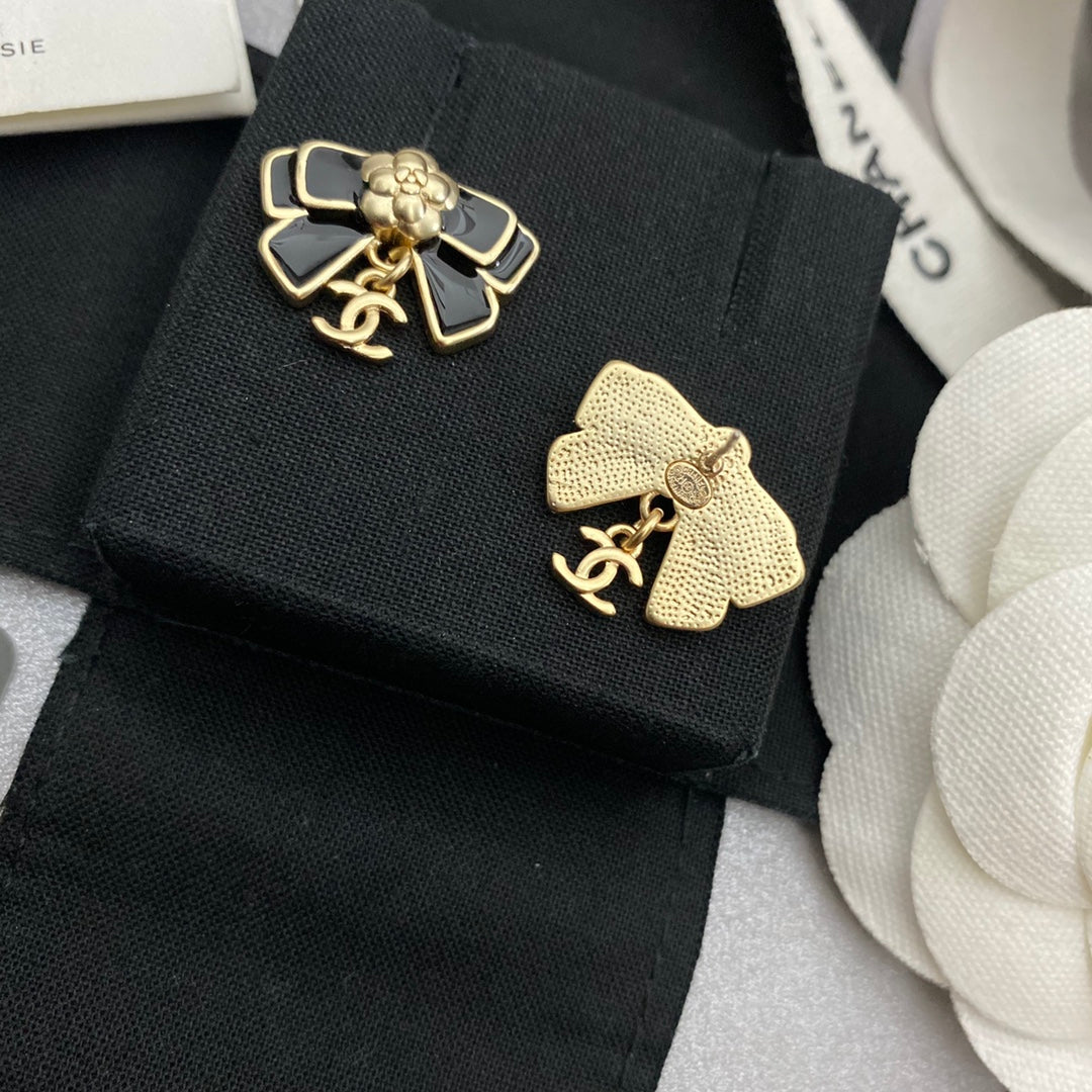 2025 Enamel Craft Camellia Earrings