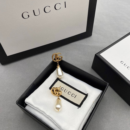 2025 Double Pearl Drop Earrings