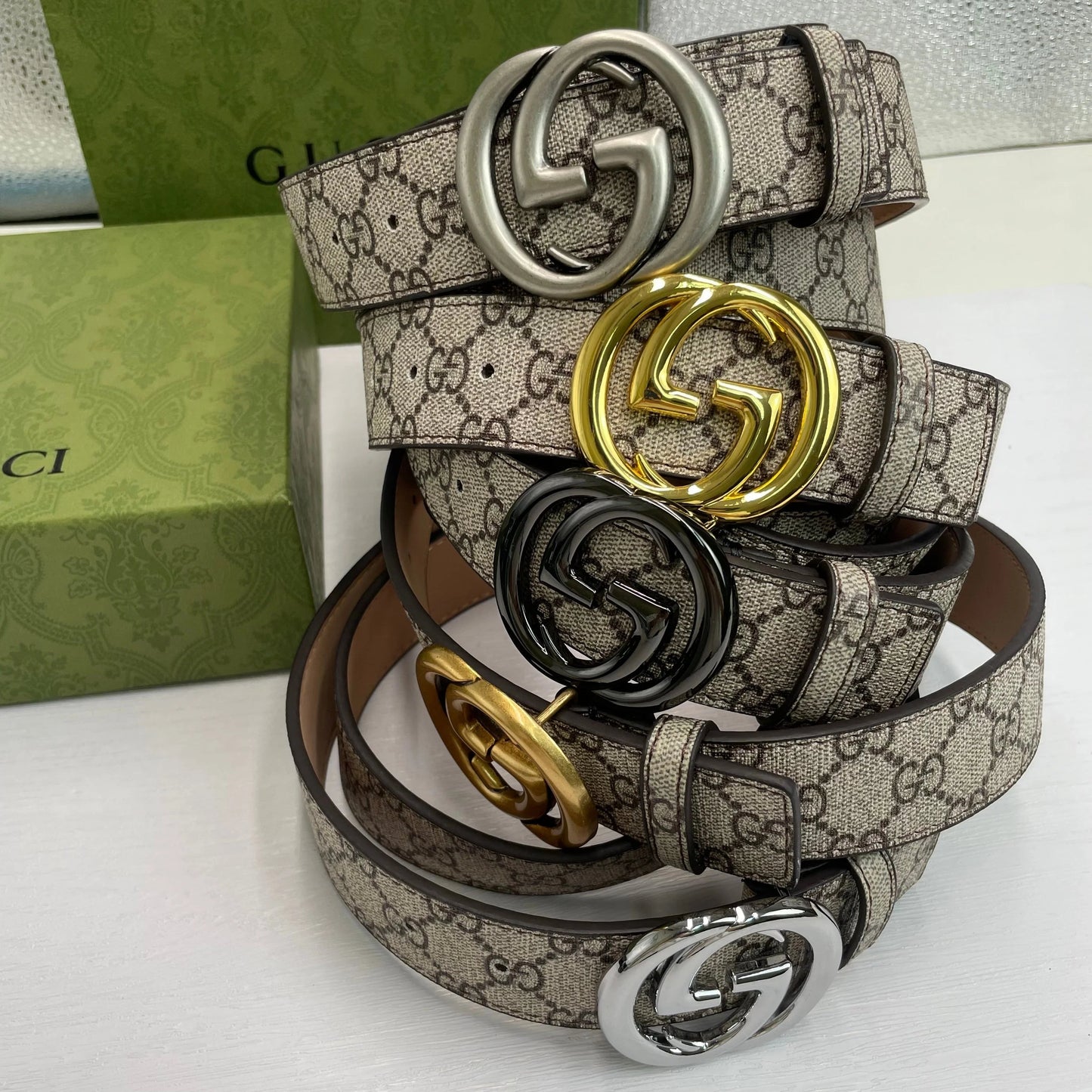 2025 5 Colors Fashion snake print leather belt