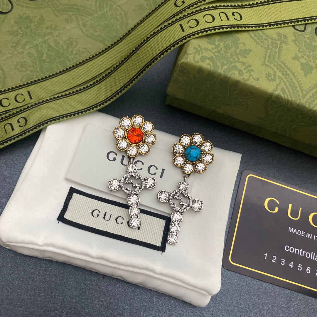 2025 Cross-shaped Diamond Earrings