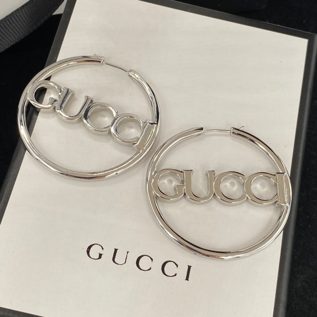 2025 Versatile Logo Letter Hoop Earrings