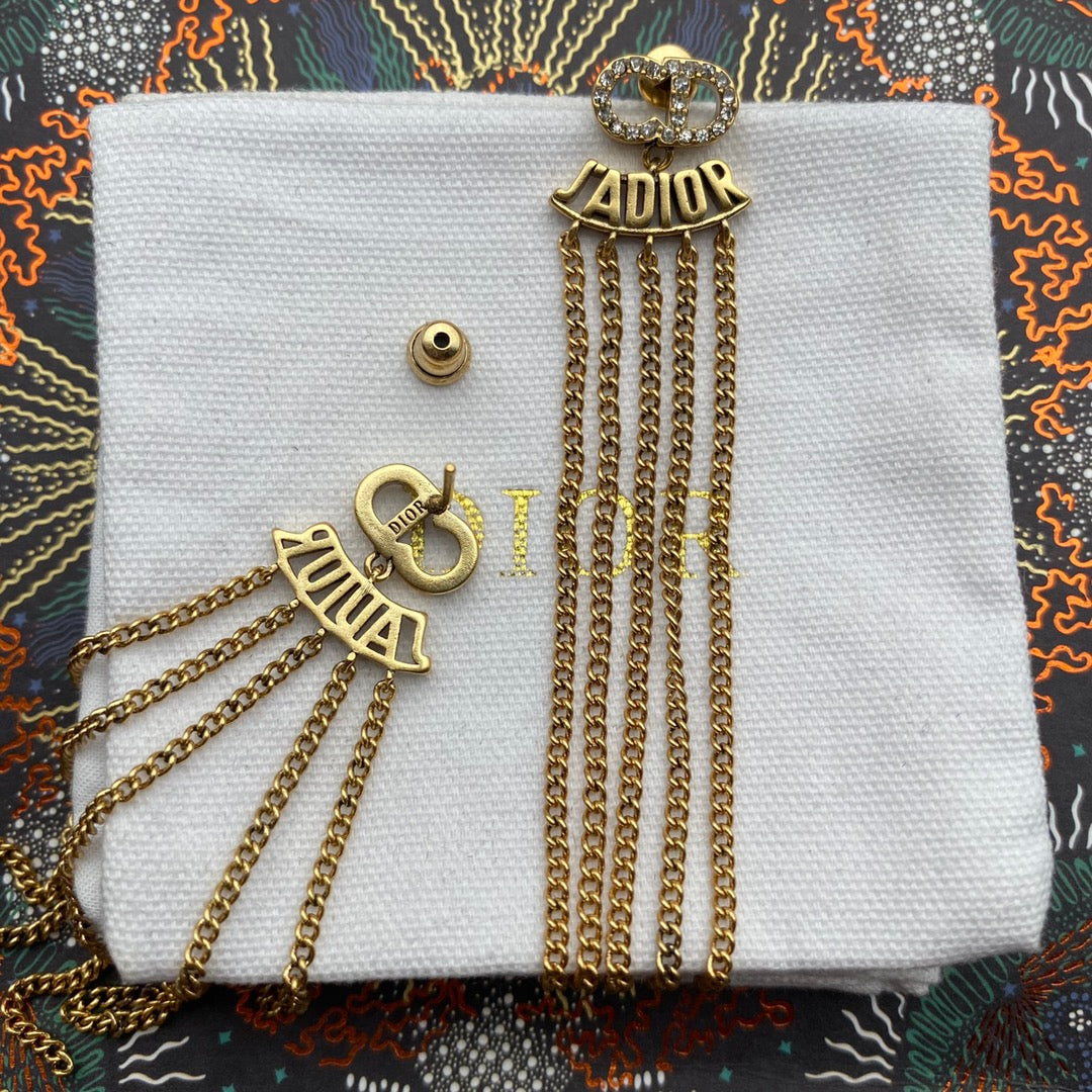 2025 Alphabet Fringe Earrings