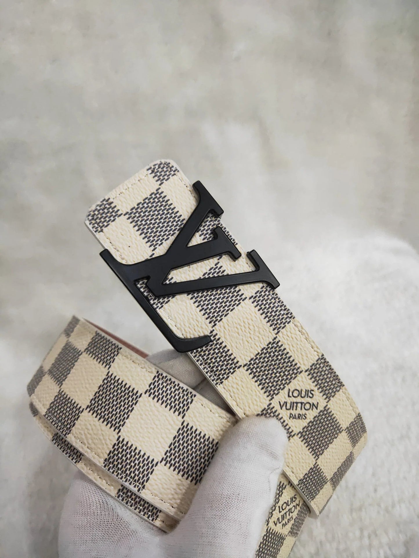 2025 3 Colors Striped Letter Leather Belt