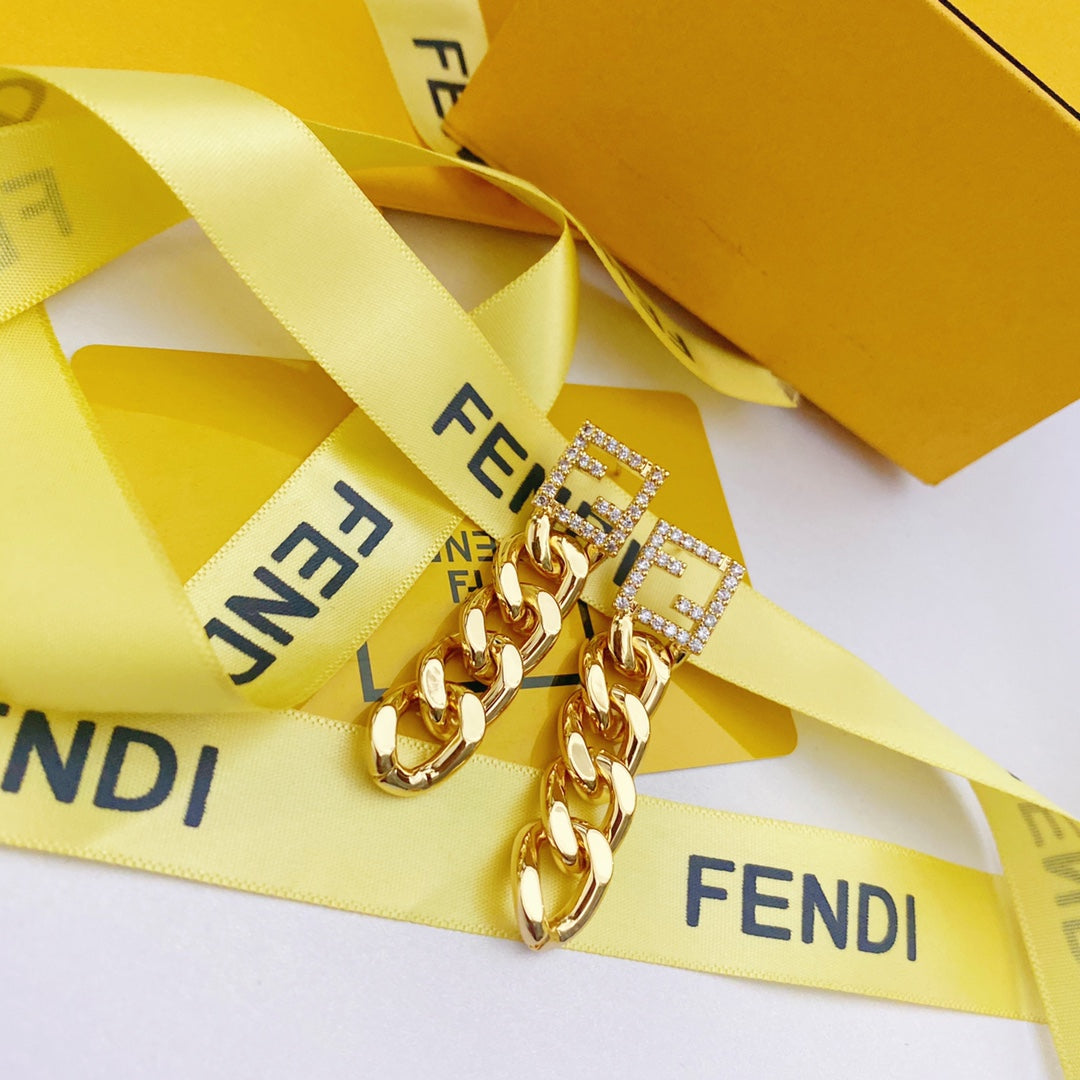 2025 Chain Gold Earrings