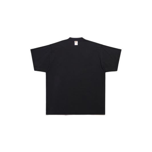 Mirror T-Shirt Oversized in black vintage jersey