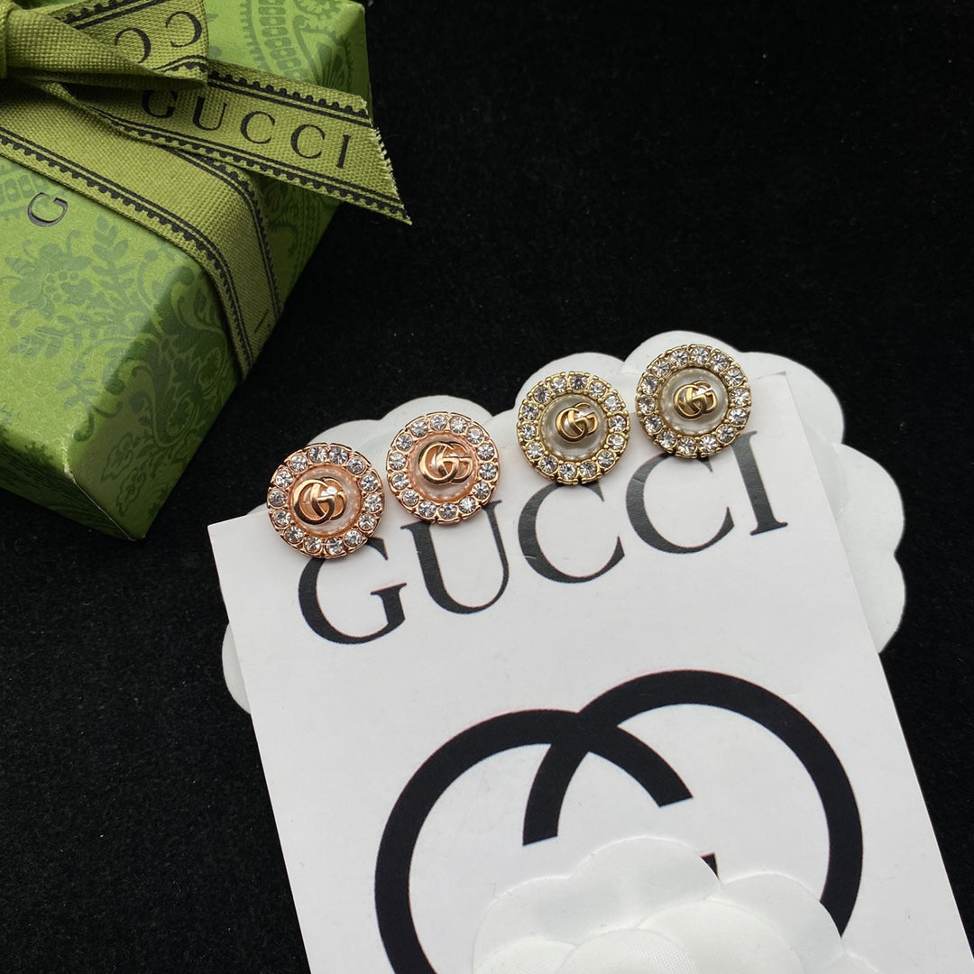 2025 Classic Zircon Pearl Stud Earrings