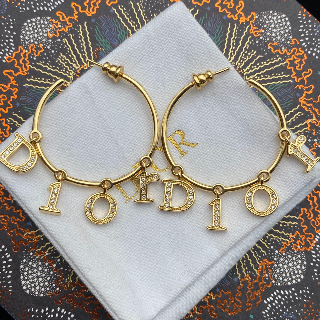 2025 Alphabet Drop Large Earrings