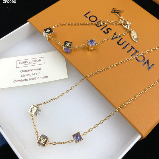 2025 Diamond Geometric Bracelet and Necklace