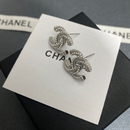 2025 Temperament Pearl Letter Stud Earrings