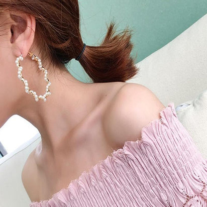 2025 twisted pearl earrings