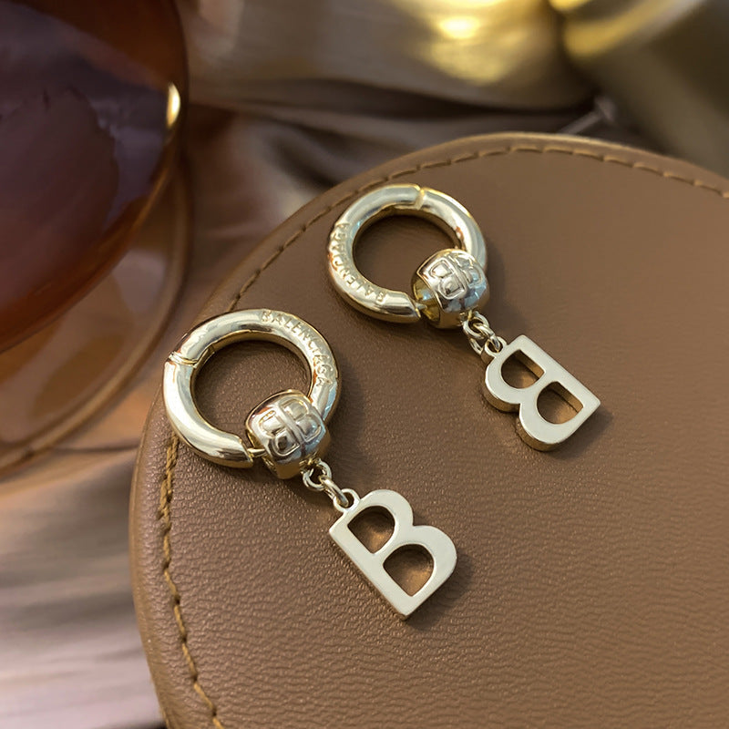 2025 Hollow letter tide earrings