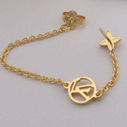 2025 Petit Asymmetric Chain Earrings