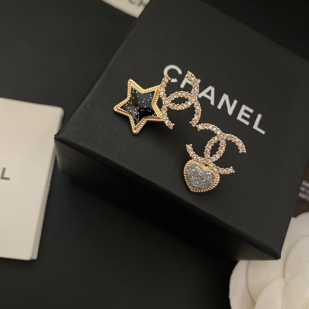 2025 Asymmetric Star Diamond Earrings