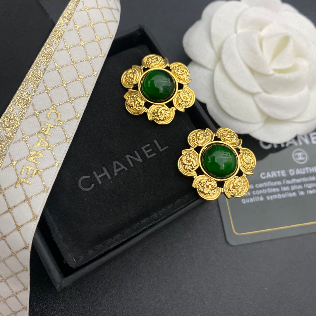 2025 New Emerald Stud Earrings