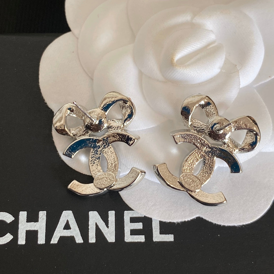 2025 Elegant Bow Diamond Earrings