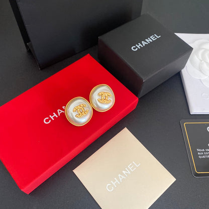 2025 Temperament Pearl Letter Stud Earrings