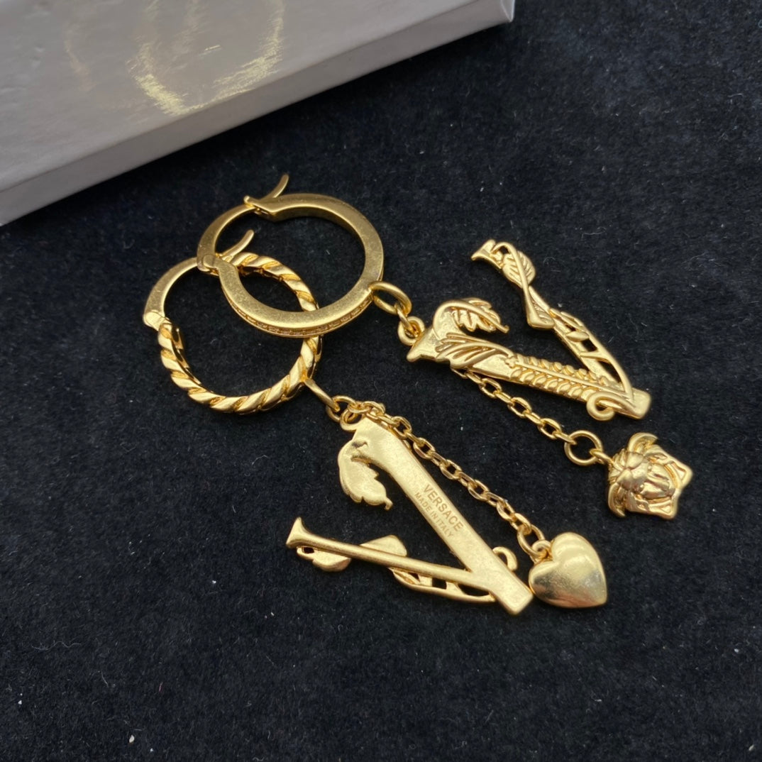 2025 Vintage Diamond Craft Pendant Earrings