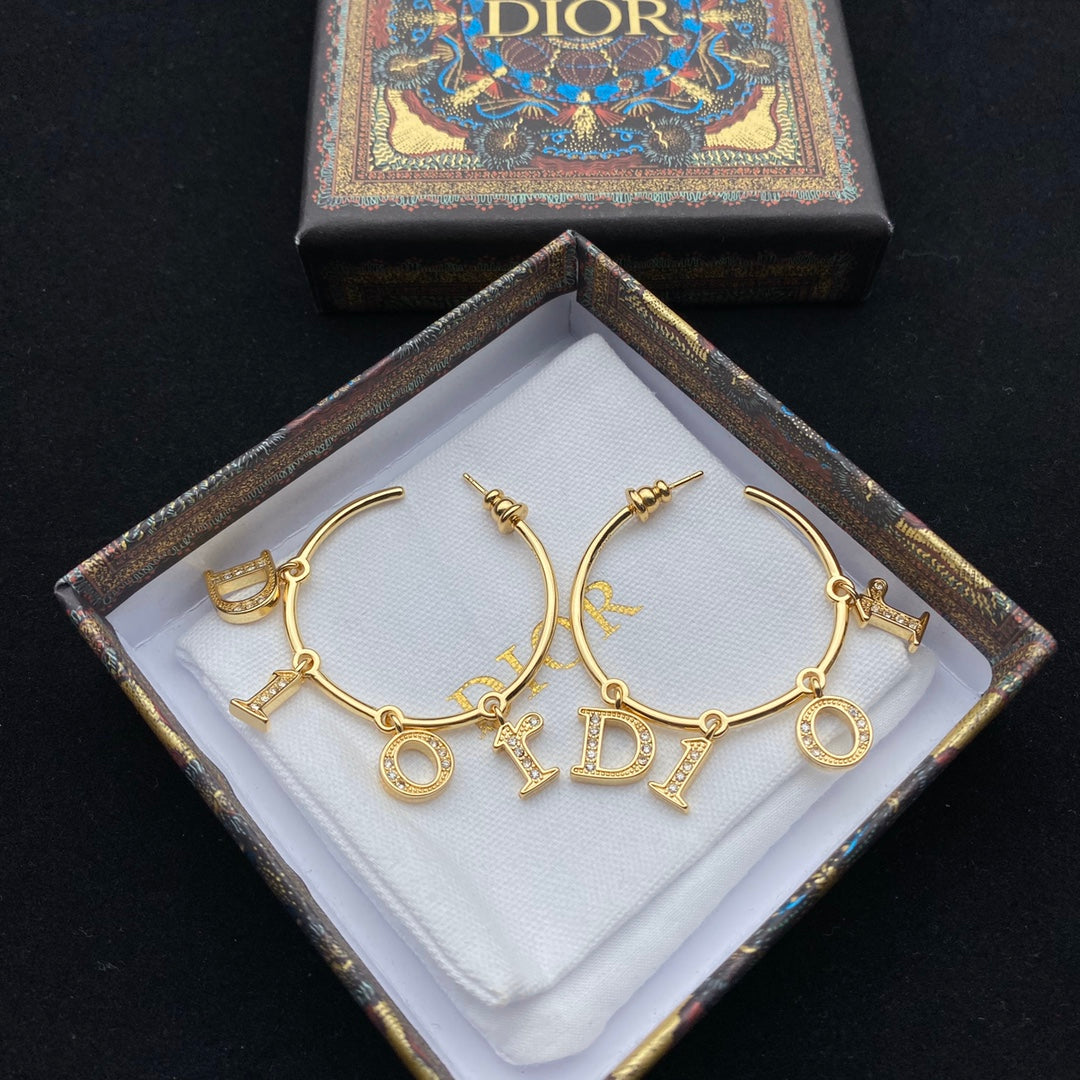 2025 Alphabet Drop Large Earrings