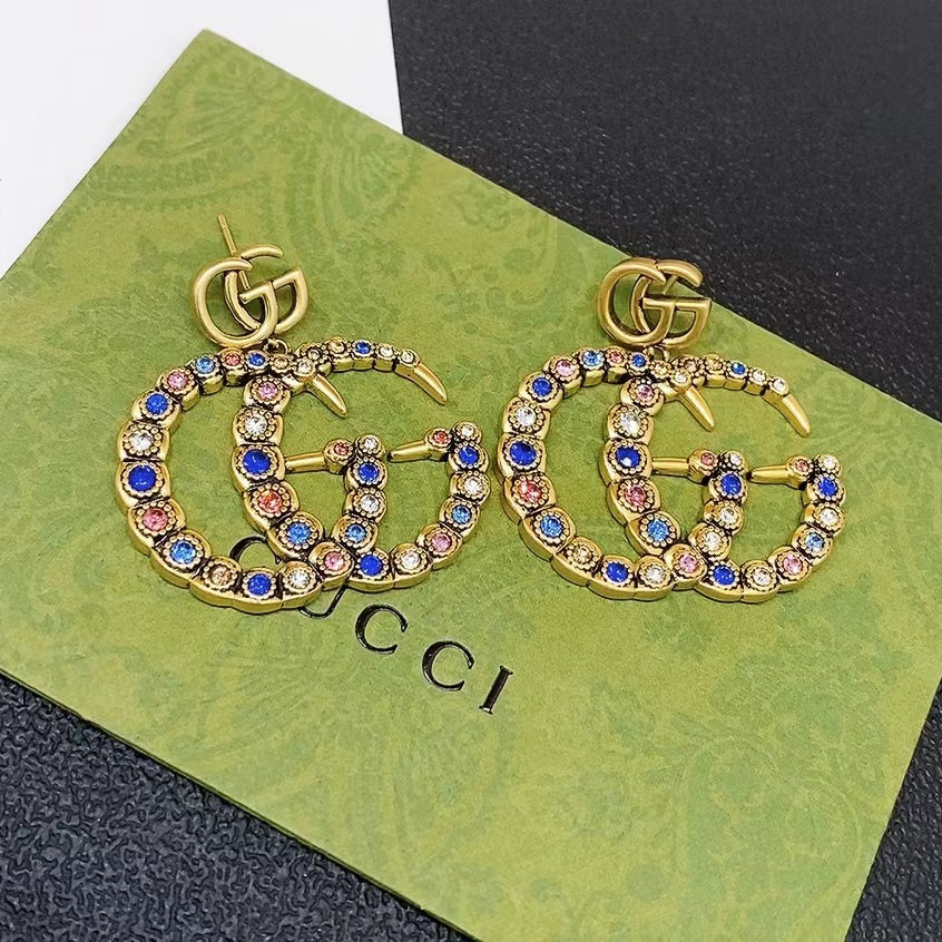 2025 New Style Colorful Crystal Earrings