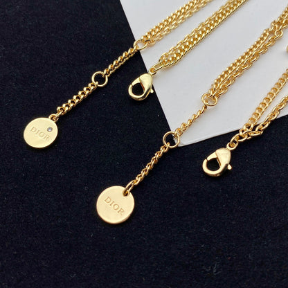 2025 Diamond Star Double Bracelet Necklace Set