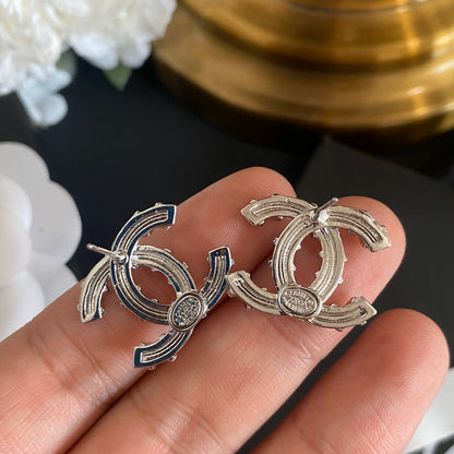 2025 Sparkling Crystal Diamond Stud Earrings