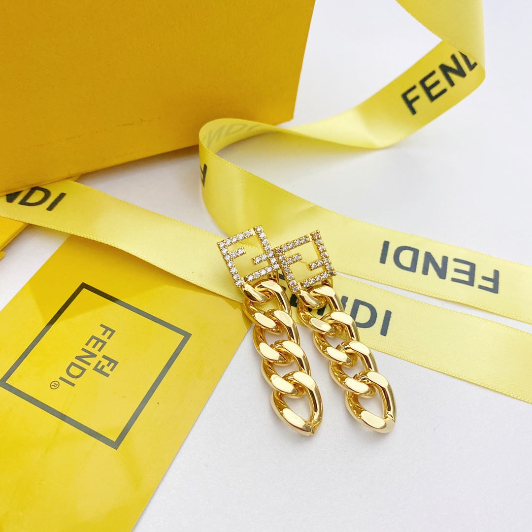 2025 Chain Gold Earrings