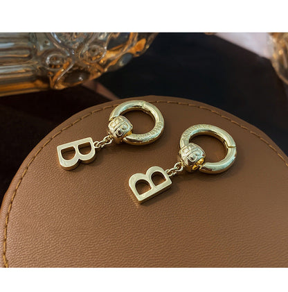 2025 Hollow letter tide earrings