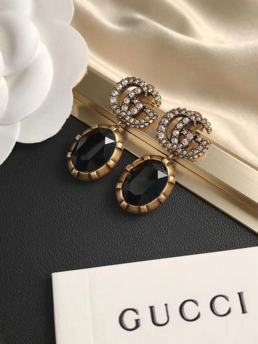 2025 3 Colors Elegant Crystal Earrings