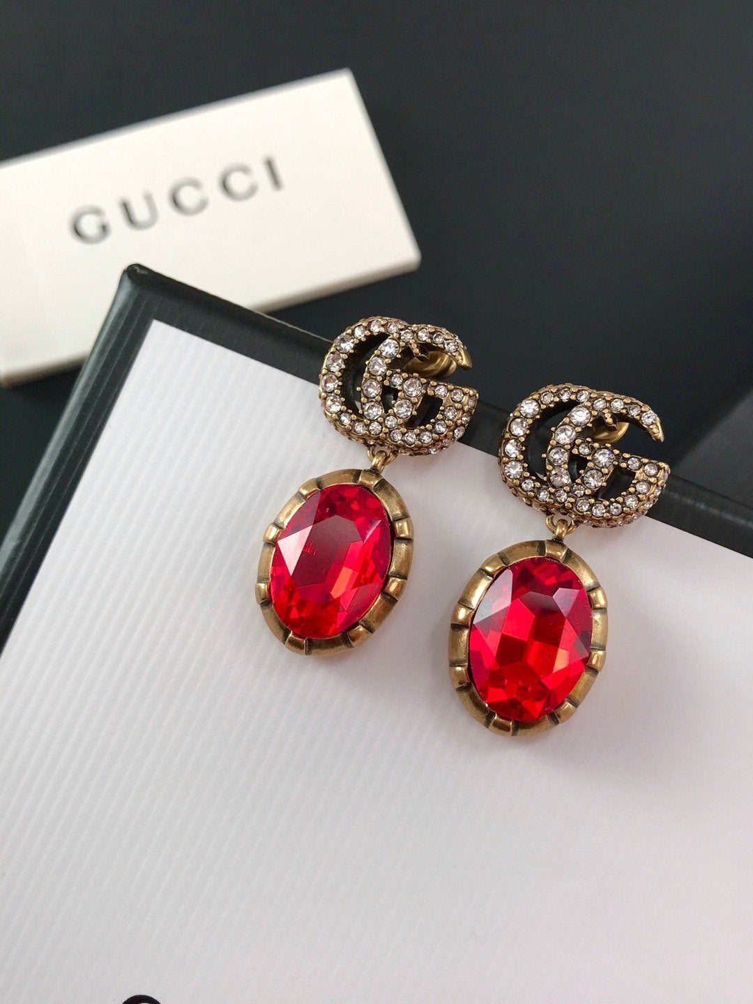2025 3 Colors Elegant Crystal Earrings
