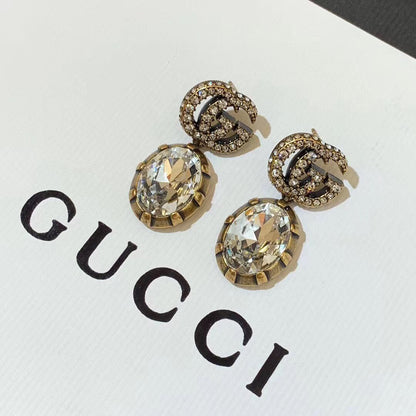 2025 3 Colors Elegant Crystal Earrings