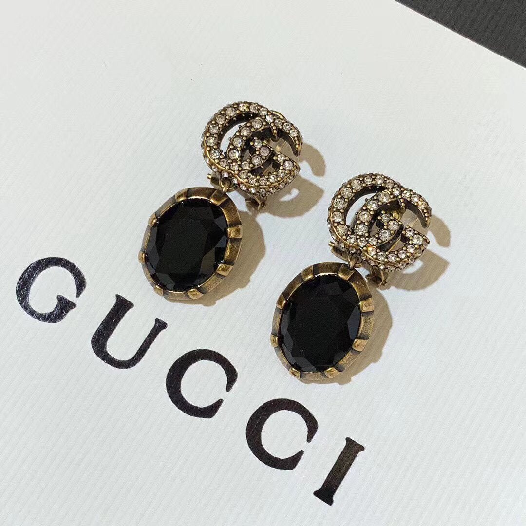 2025 3 Colors Elegant Crystal Earrings