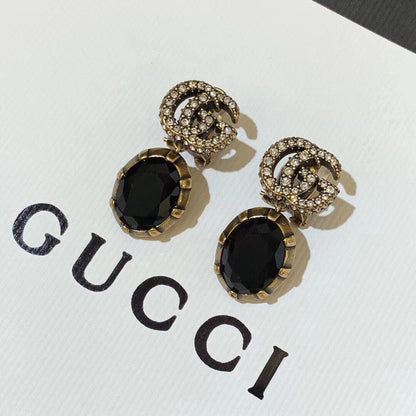 2025 3 Colors Elegant Crystal Earrings