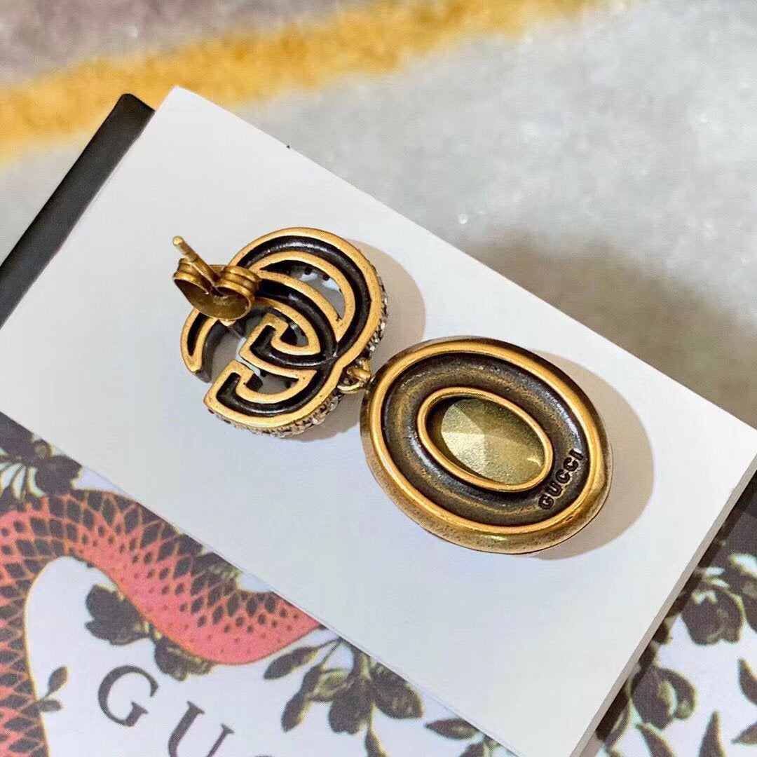 2025 3 Colors Elegant Crystal Earrings