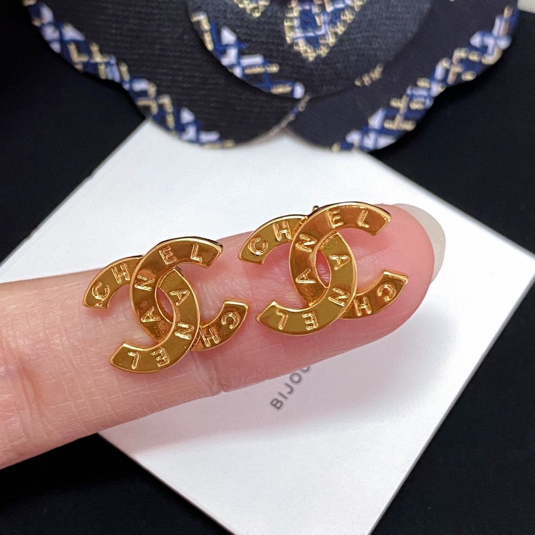 2025 Fashion Letter Double C Earrings