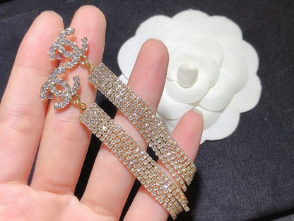 2025 Fashion Crystal Willow Comb Earrings