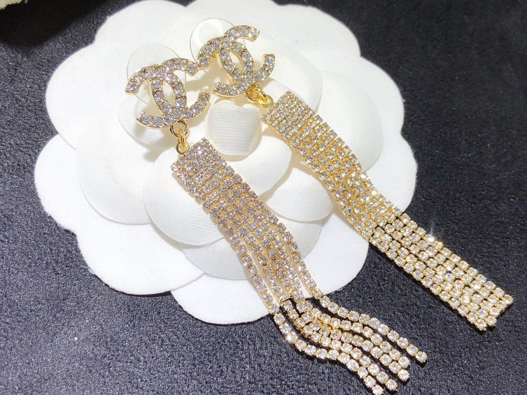 2025 Fashion Crystal Willow Comb Earrings
