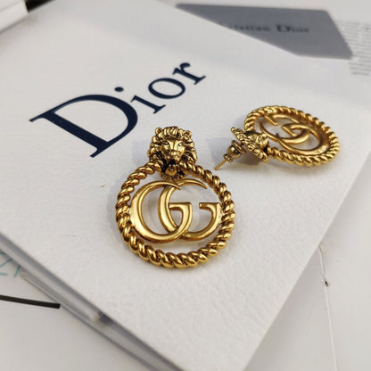 2025 Vintage Lion Stud Earrings